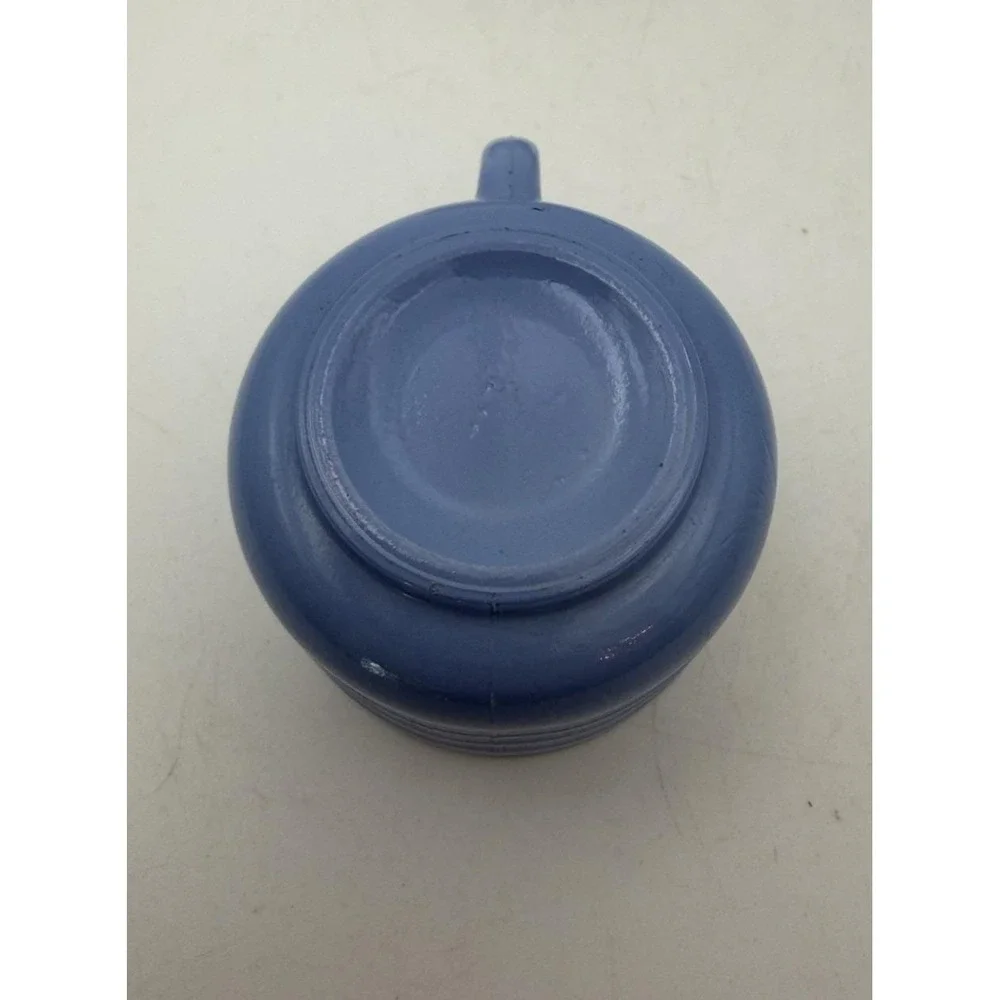 Vintage Hazel Atlas Little Hostess Blue Cup & Saucer Platonite Pastelware
